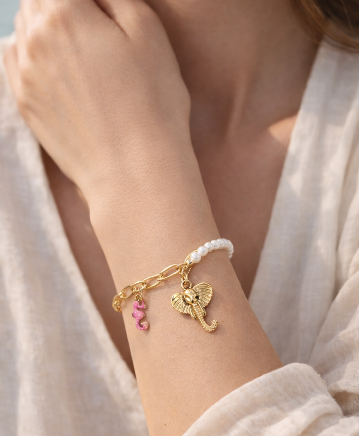 Charm Mix Link Bracelet