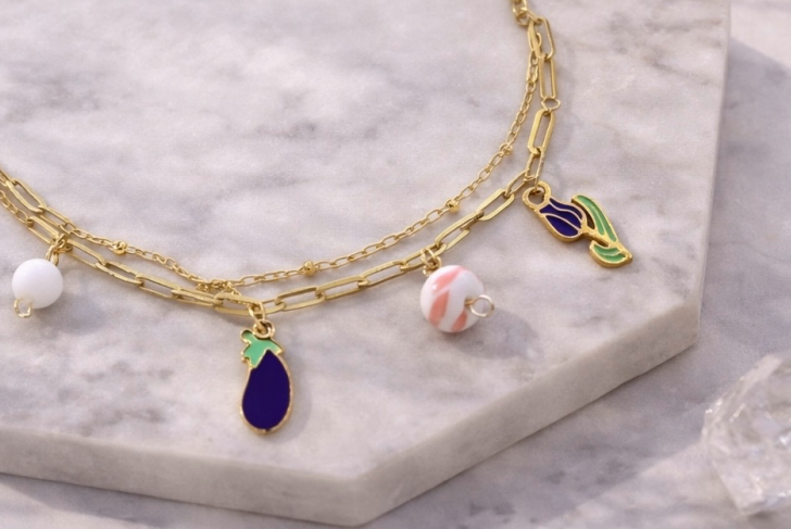 Color Charm Layer Bracelet