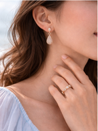 Crystal Teardrop Luxe Studs