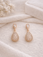 Crystal Teardrop Luxe Studs