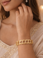 Delicate Cutwork Bangle Bracelet