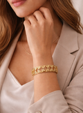Delicate Cutwork Bangle Bracelet