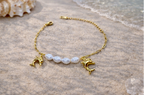 Dolphin Pearl Chain Bracelet