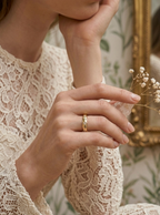 Dotted Glow Open Ring