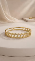 Delicate Cutwork Bangle Bracelet
