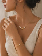 Celeste Pearl Sphere Necklace