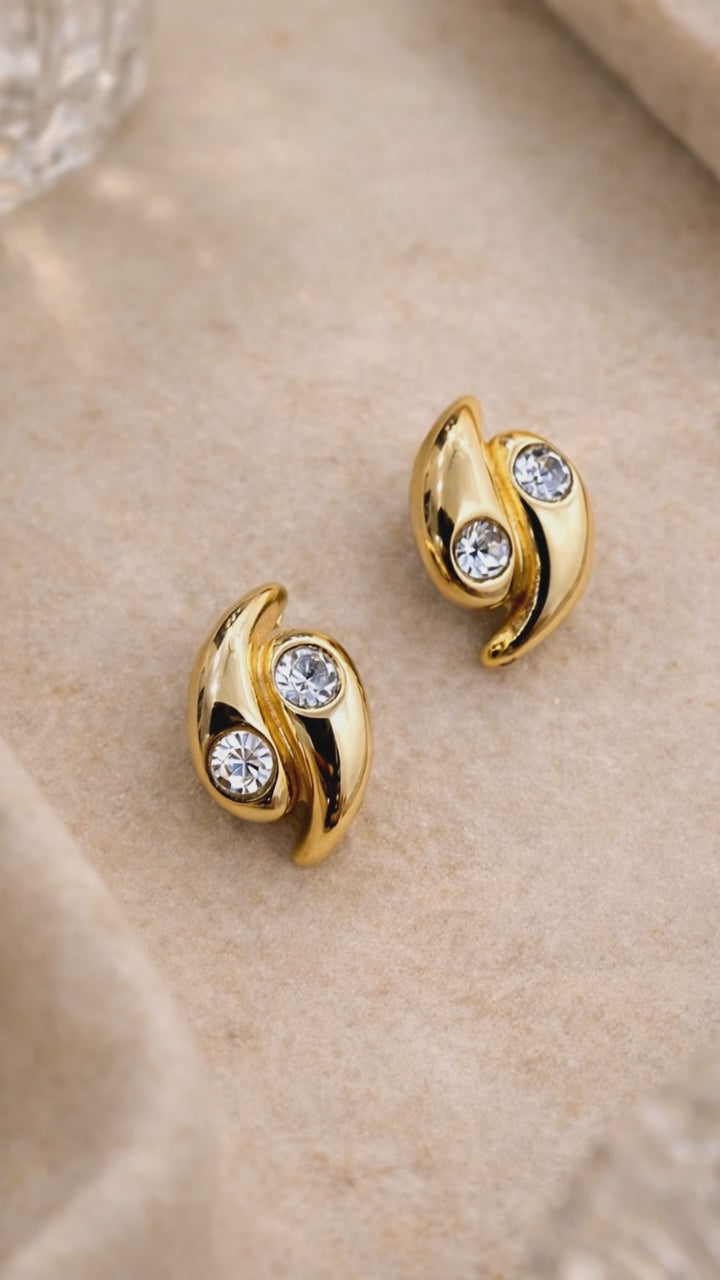 Crystal Swirl Studs