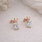 Royal Crown Crystal Studs